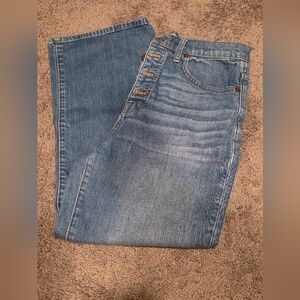 Madewell Slim Wide Leg Crop Jeans Sz 28